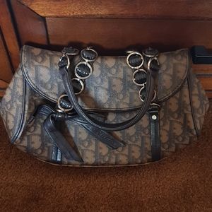 Authentic Dior Romantique Logo Trotter Satchel